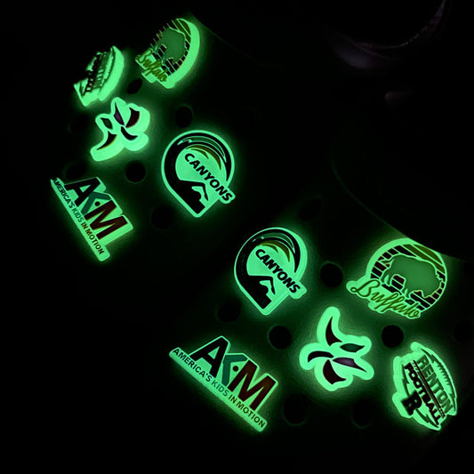 crocs glow in the dark charms