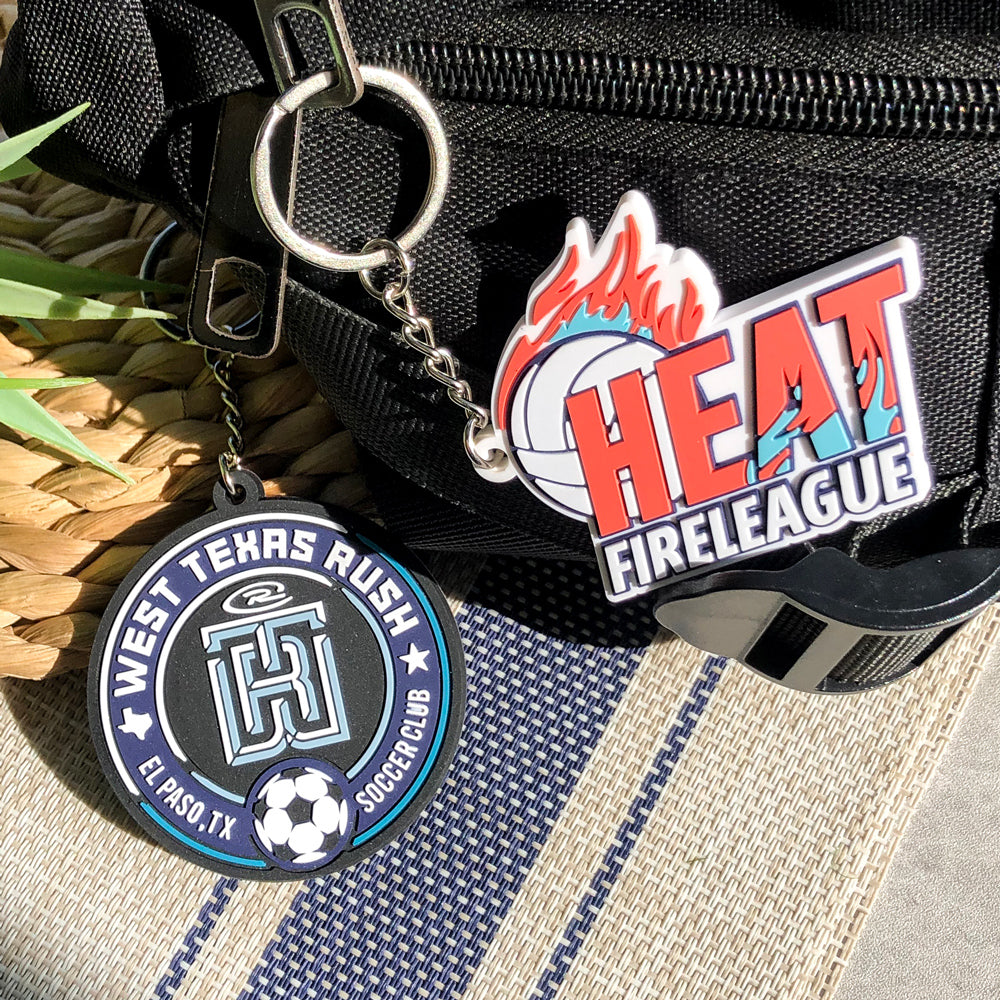Custom 3D Die Cut Rubber Keychains