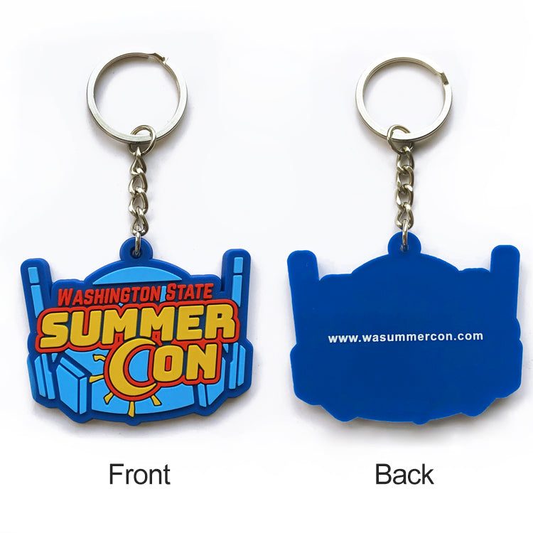 Custom 3D Die Cut Rubber Keychains