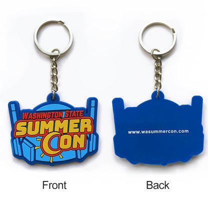 Custom 3D Die Cut Rubber Keychains